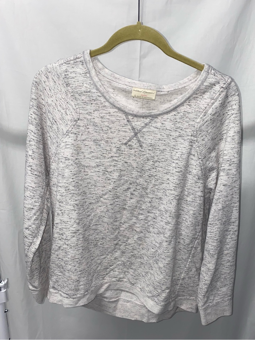 Brooks Light Heather Gray Marled Crewneck Sweatshirt